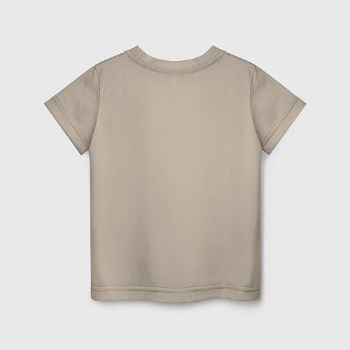 Детская футболка Монограмма с буквой Л / Миндальный – фото 2