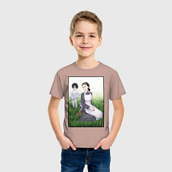 Футболка хлопковая детская Изабелла и Рей Z, цвет: пыльно-розовый — фото 2