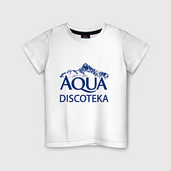 Футболка хлопковая детская AQUADISCOTEKA, цвет: белый