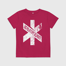 Футболка хлопковая детская TRAUMA TEAM Cyberpunk 2077, цвет: маджента