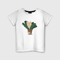 Детская футболка Кот в горшке