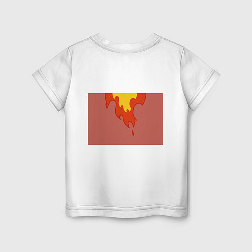 Детская футболка Slava Marlow ТыГоришьКак огонь / Белый – фото 2