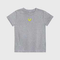 Футболка хлопковая детская Sailor Moon, цвет: меланж