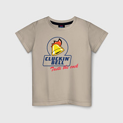 Футболка хлопковая детская CLUCKIN BELL GTA, цвет: миндальный
