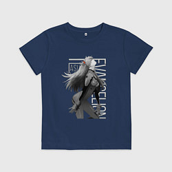 Футболка хлопковая детская Евангелион, цвет: тёмно-синий