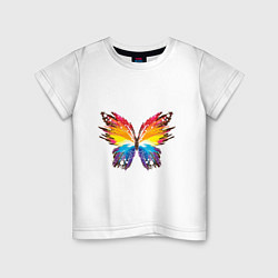 Детская футболка Бабочка краской
