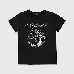 Футболка хлопковая детская NIGHTWISH, цвет: черный