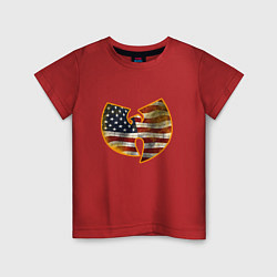 Футболка хлопковая детская Wu-Tang USA, цвет: красный
