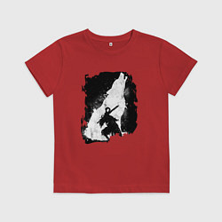 Футболка хлопковая детская DARK SOULS ТЁМНЫЕ ДУШИ, цвет: красный