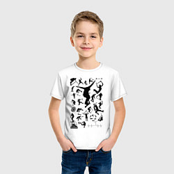 Футболка хлопковая детская Трюковый самокат все звезды, цвет: белый — фото 2