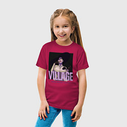 Футболка хлопковая детская Resident evil vampire, цвет: маджента — фото 2