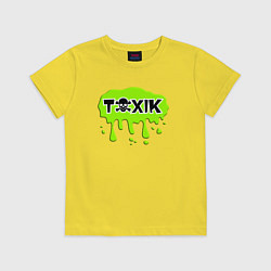 Футболка хлопковая детская Токсик toxik, цвет: желтый