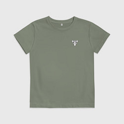 Футболка хлопковая детская Triumph Мото Лого Z, цвет: авокадо