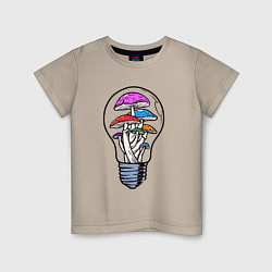 Детская футболка Грибы в лампочке