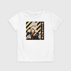 Футболка хлопковая детская Моя геройская академия Бакуго, цвет: белый