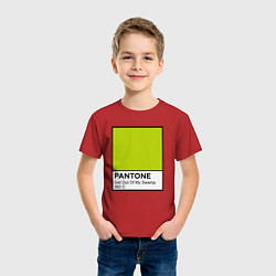 Футболка хлопковая детская Shrek: Pantone Color, цвет: красный — фото 2