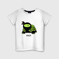 Футболка хлопковая детская Ninja, цвет: белый