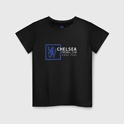 Футболка хлопковая детская FC Chelsea Stamford Bridge 202122, цвет: черный