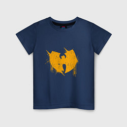 Футболка хлопковая детская Wu-Tang Yellow, цвет: тёмно-синий