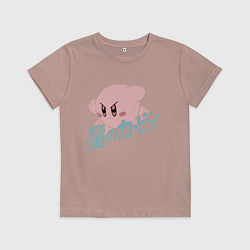 Футболка хлопковая детская Kirby, цвет: пыльно-розовый