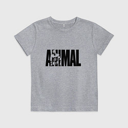Футболка хлопковая детская ANIMAL ЭНИМАЛ, цвет: меланж