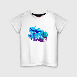 Детская футболка Акула и подводный мир