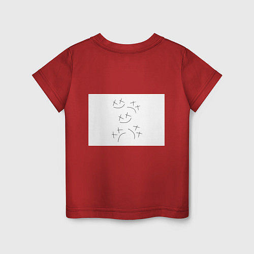 Детская футболка Мужская белая майка Стандарт / Красный – фото 2