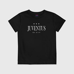 Футболка хлопковая детская Juventus Tee est 1897 2021, цвет: черный