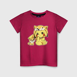 Детская футболка Пикачу с собачкой