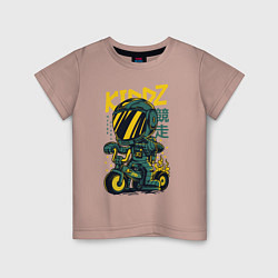 Детская футболка KIDDZ гонщик