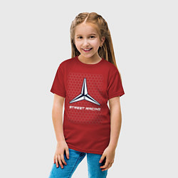 Футболка хлопковая детская Мерседес - Pro Racing, цвет: красный — фото 2