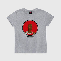 Футболка хлопковая детская Retro Jordan, цвет: меланж