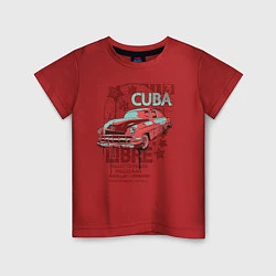 Футболка хлопковая детская Cuba Libre, цвет: красный