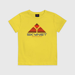 Футболка хлопковая детская Skynet, цвет: желтый