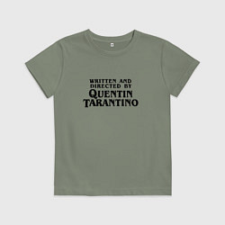 Футболка хлопковая детская Quentin Tarantino, цвет: авокадо