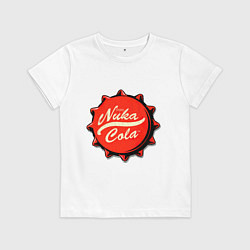 Футболка хлопковая детская Nuka Cola Fallout, цвет: белый