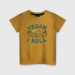 Детская футболка Vegan - How I Roll