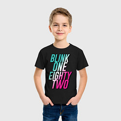 Футболка хлопковая детская BLINK 182, цвет: черный — фото 2