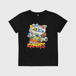 Футболка хлопковая детская Hello Zombies, цвет: черный