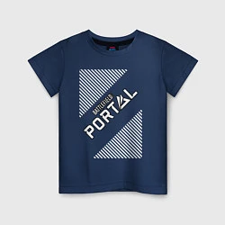 Футболка хлопковая детская Battlefield Portal - Stripes, цвет: тёмно-синий