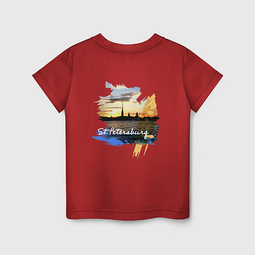 Детская футболка Travel Санк-Петербург / Красный – фото 2