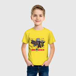 Футболка хлопковая детская Плохое предзнаменование, цвет: желтый — фото 2