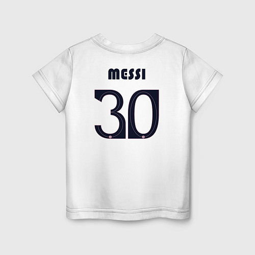 Детская футболка PSG Messi 30 New 202223 / Белый – фото 2