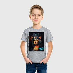 Футболка хлопковая детская Джоки навсегда, цвет: меланж — фото 2