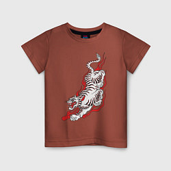 Детская футболка Тигр самурая