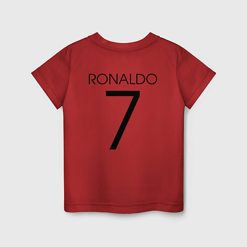 Детская футболка Манчестер Юнайтед Роналду 2021 / Красный – фото 2