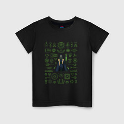 Футболка хлопковая детская Rubick, цвет: черный