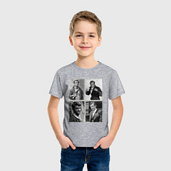 Футболка хлопковая детская Бельмондо навсегда, цвет: меланж — фото 2