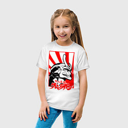 Футболка хлопковая детская Гуррен-Лаганн, цвет: белый — фото 2