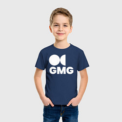 Футболка хлопковая детская GMG, цвет: тёмно-синий — фото 2